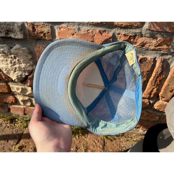 Trucker hat "Uncle Pete's" B & B Union Pacific mesh back blue red yellow - Picture 8 of 11